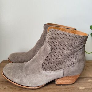 Kork-Ease Gray Ankle Boots